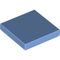 [New] Tile 2 x 2 with Groove, Medium Blue. /Lego. Parts. 3068b